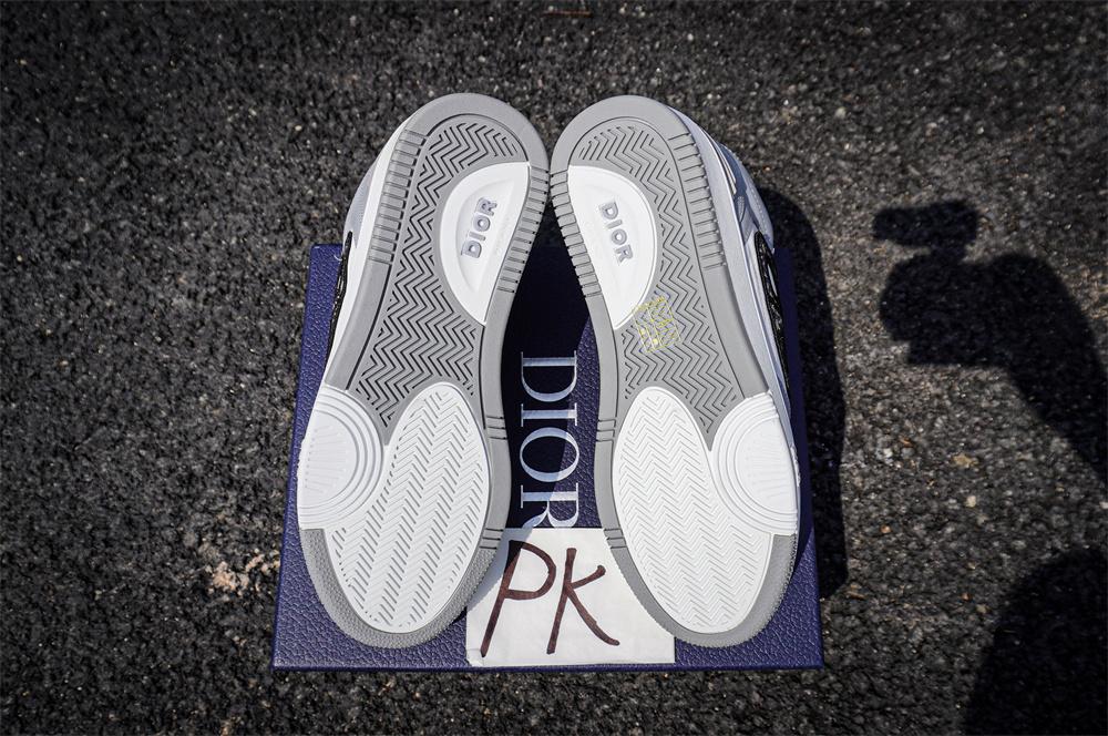 PK GOD Dior B57 MID-TOP SNEAKER White and Grey RETAIL MATERIALS READY TO SHIP